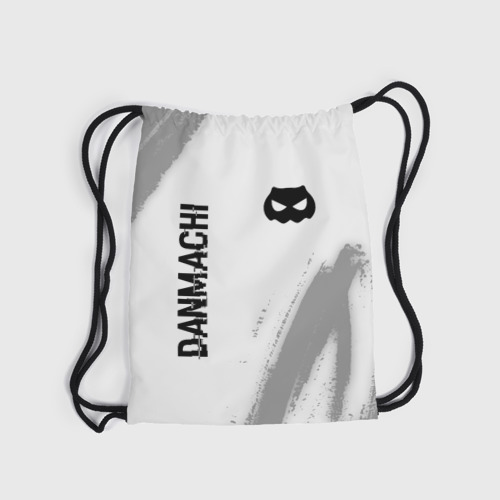 Рюкзак-мешок 3D DanMachi glitch на светлом фоне: надпись, символ - фото 6