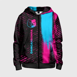 Детская толстовка 3D на молнии Danganronpa - neon gradient: по-вертикали