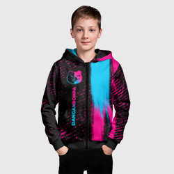 Детская толстовка 3D на молнии Danganronpa - neon gradient: по-вертикали - фото 2