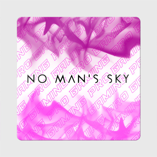 Магнит виниловый Квадрат No Man's Sky pro gaming: надпись и символ