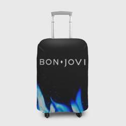 Чехол для чемодана 3D Bon Jovi blue fire