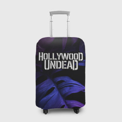 Чехол для чемодана 3D Hollywood Undead neon monstera