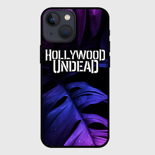 Чехол для iPhone 13 mini Hollywood Undead neon monstera