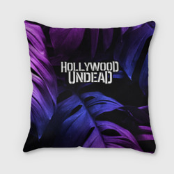 Подушка 3D Hollywood Undead neon monstera