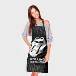 Фартук 3D Rolling Stones с потертостями на темном фоне - фото 2