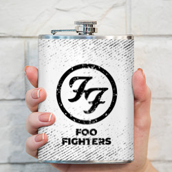 Фляга Foo Fighters с потертостями на светлом фоне - фото 2