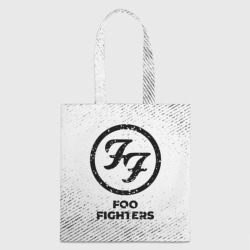 Шоппер 3D Foo Fighters с потертостями на светлом фоне