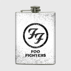 Фляга Foo Fighters с потертостями на светлом фоне