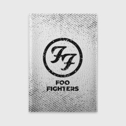 Обложка для автодокументов Foo Fighters с потертостями на светлом фоне