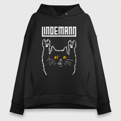 Женское худи Oversize хлопок Lindemann rock cat