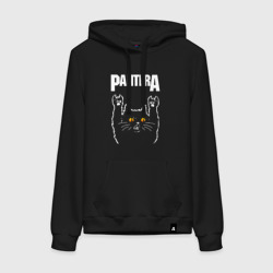 Женская толстовка хлопок Pantera rock cat