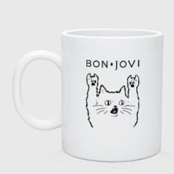 Кружка керамическая Bon Jovi - rock cat