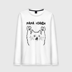 Мужской лонгслив хлопок Papa Roach - rock cat
