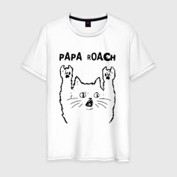 Мужская футболка хлопок Papa Roach - rock cat