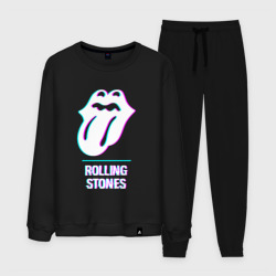 Мужской костюм хлопок Rolling Stones glitch rock