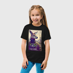 Детская футболка хлопок Kangaroo - Cyberpunk - neural network - фото 2
