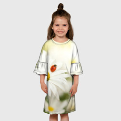 Детское платье 3D Божья коровка на ромашке - фото 2