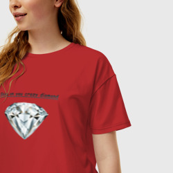 Женская футболка хлопок Oversize Shine on you crazy diamond - фото 2