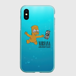 Чехол для iPhone XS Max матовый Nirvana - Simpson