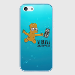 Чехол для iPhone 5/5S матовый Nirvana - Simpson