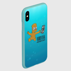 Чехол для iPhone XS Max матовый Nirvana - Simpson - фото 2