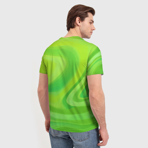 Мужская футболка 3D Фрай в потоках газировки, цвет 3D печать - фото 4