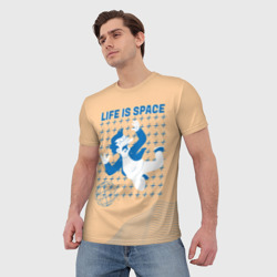 Мужская футболка 3D Futurama: Life is Space - фото 2