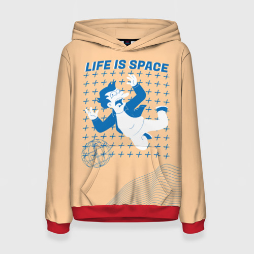Женская толстовка 3D с принтом Futurama: Life is Space, вид спереди #2