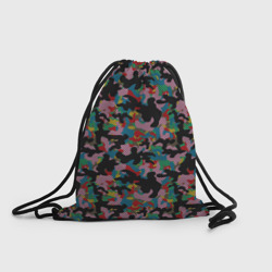 Рюкзак-мешок 3D Модный разноцветный камуфляж
