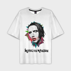 Мужская футболка oversize 3D Marilyn Manson art