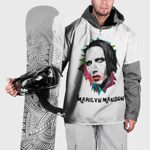 Накидка на куртку 3D Marilyn Manson art, цвет 3D печать