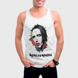 Мужская майка 3D Marilyn Manson art - фото 2