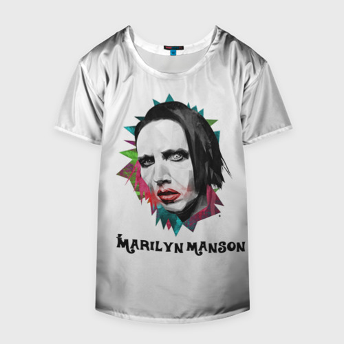 Накидка на куртку 3D Marilyn Manson art, цвет 3D печать - фото 4