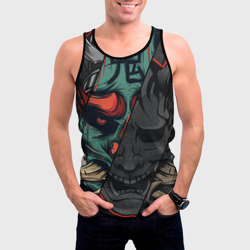 Мужская майка 3D Демон самурай - Они - фото 2