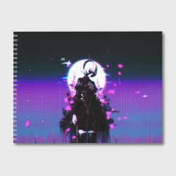 Альбом для рисования Nier Automata 2b neon