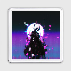 Магнит 55*55 Nier Automata 2b neon