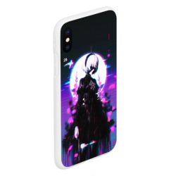 Чехол для iPhone XS Max матовый Nier Automata 2b neon - фото 2