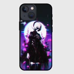 Чехол для iPhone 13 mini Nier Automata 2b neon