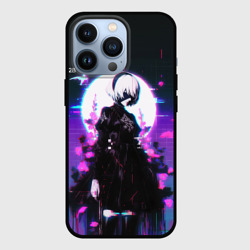 Чехол для iPhone 13 Pro Nier Automata 2b neon