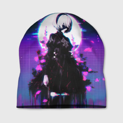 Шапка 3D Nier Automata 2b neon