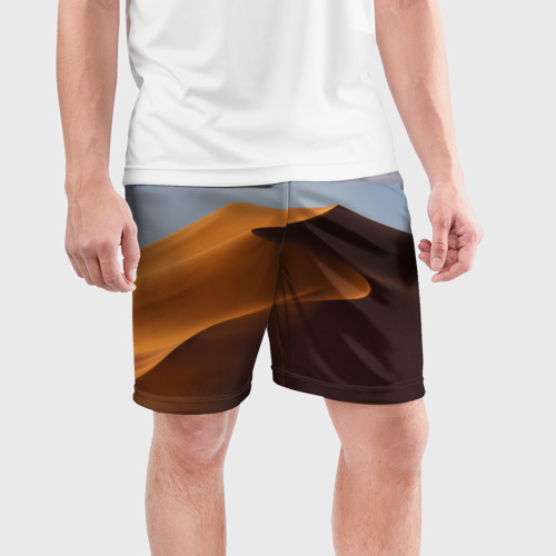 Мужские шорты спортивные Дюна, цвет 3D печать - фото 3