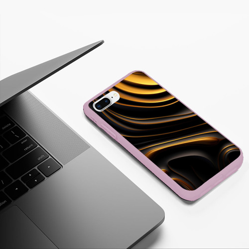 Чехол для iPhone 7Plus/8 Plus матовый с принтом Золотые барельефы, фото #5