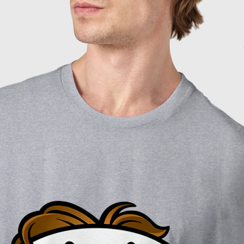 Мужская футболка хлопок с принтом Single, фото #4