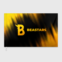 Флаг 3D Beastars - gold gradient: надпись и символ