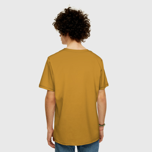 Мужская футболка хлопок Oversize с принтом Тусовщица, вид сзади #2