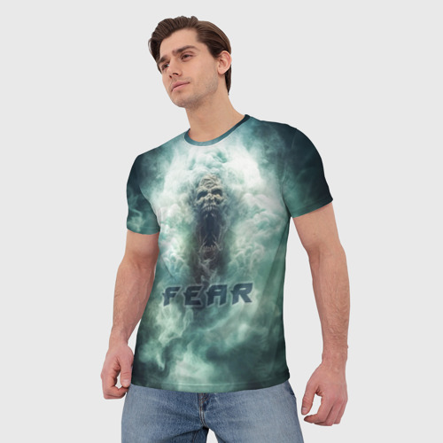 Мужская футболка 3D Страх демон, цвет 3D печать - фото 3