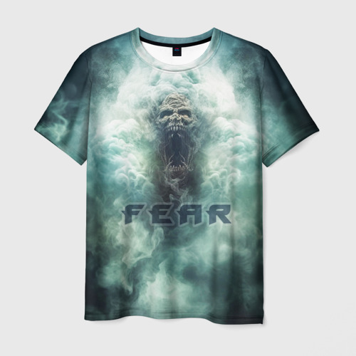 Мужская футболка 3D Страх демон, цвет 3D печать