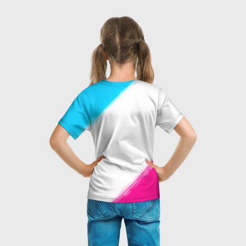 Детская футболка 3D Dark Souls neon gradient style, цвет 3D печать - фото 6