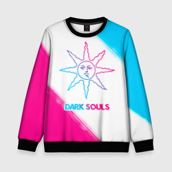 Детский свитшот 3D Dark Souls neon gradient style