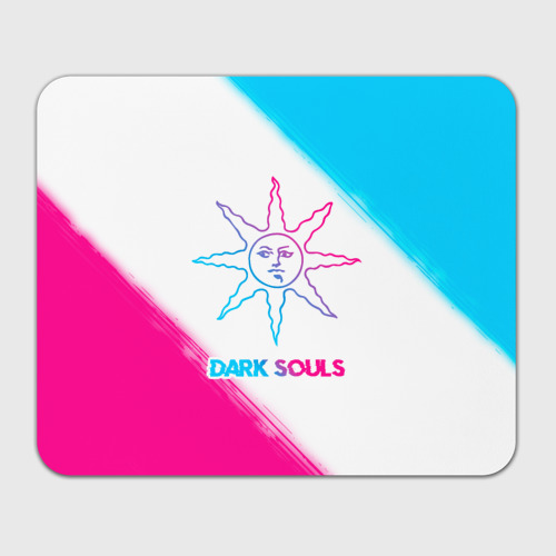 Прямоугольный коврик для мышки Dark Souls neon gradient style